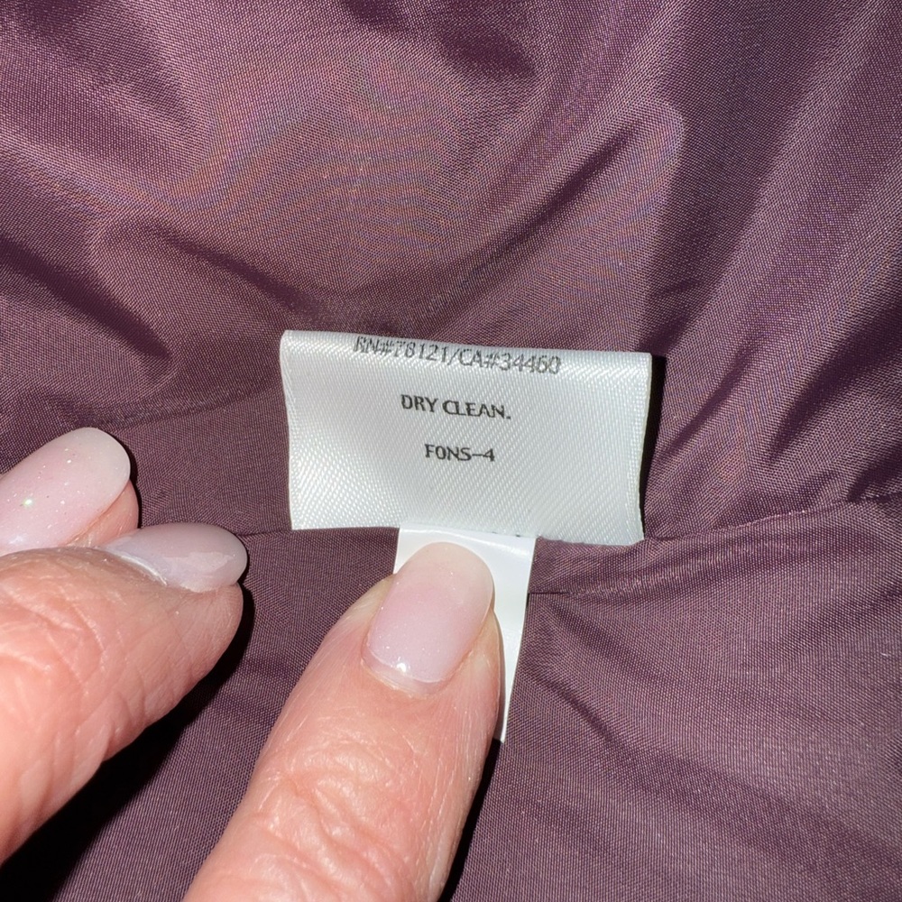 Eileen Fisher Plum/Eggplant Hooded Puffer Vest - Picture 8 of 9